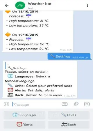 Weather bot preview 5