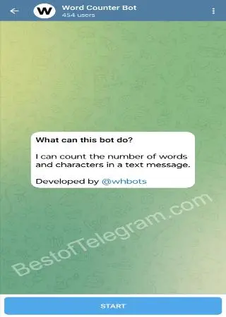 Word Counter Bot preview 1
