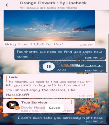 Orange Flower preview