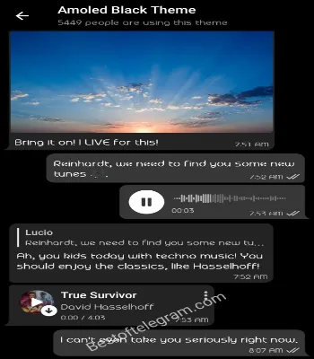 Amoled Black Theme preview