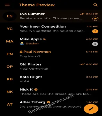 Orange preview